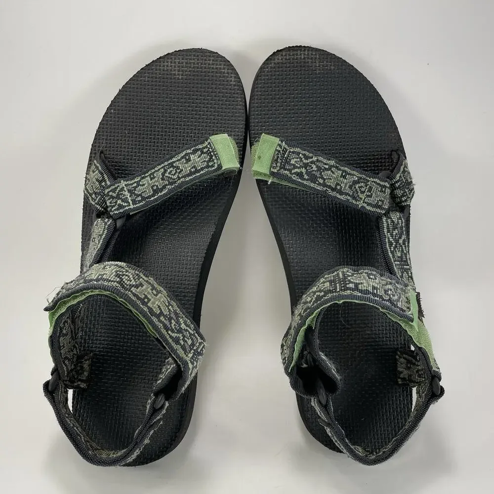 Teva Original Universal Sandals Mens Size 11 Strappy Green Trail Water Hiking